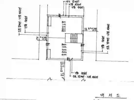 서신빌라 배치도 이미지